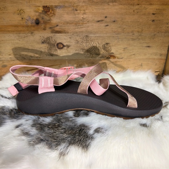 Chaco Z2 Women's Sandals Brown with Pink Straps - Picture 10 of 12